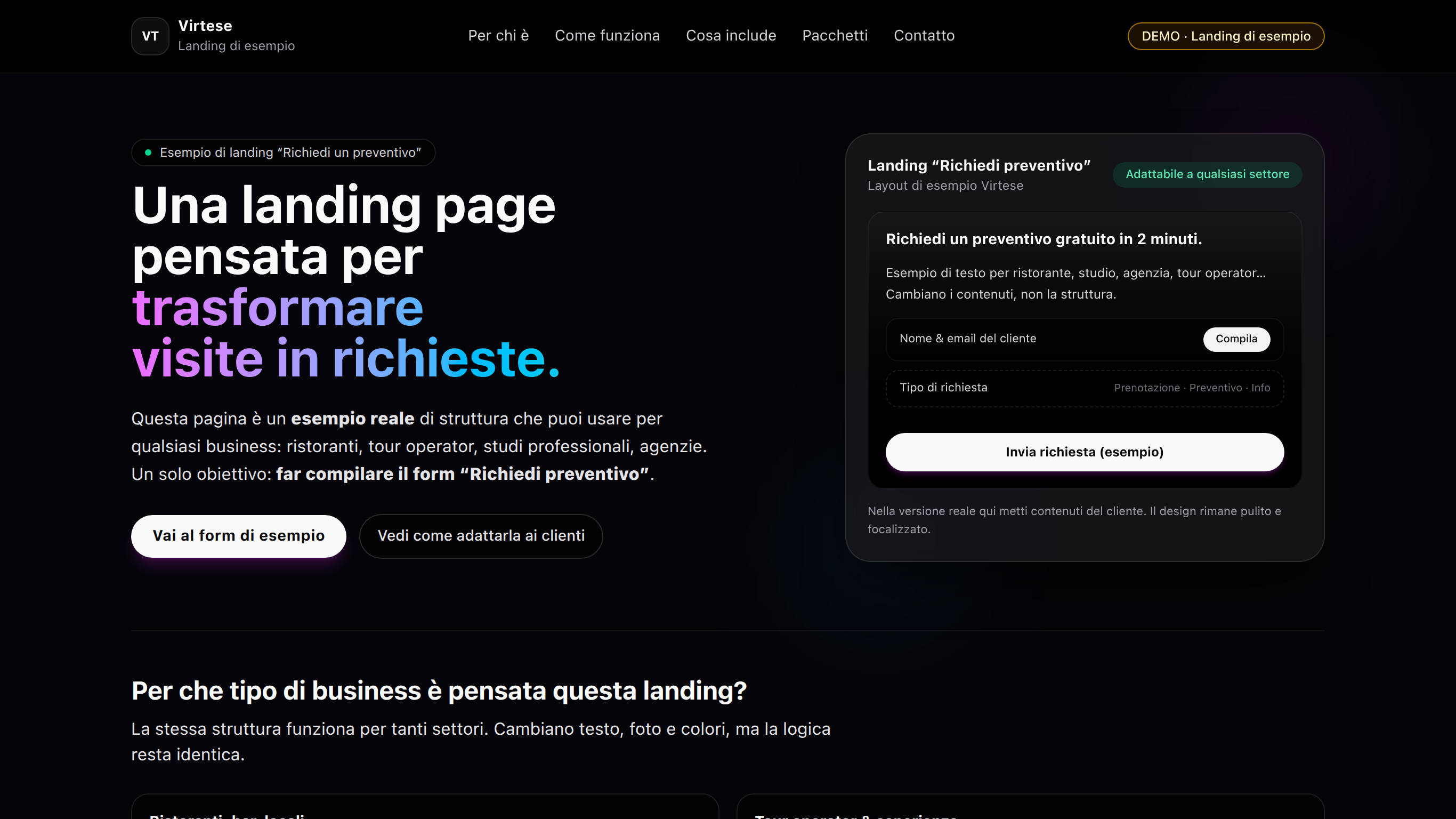 High-converting Landing Pages — landing.virtese.com
